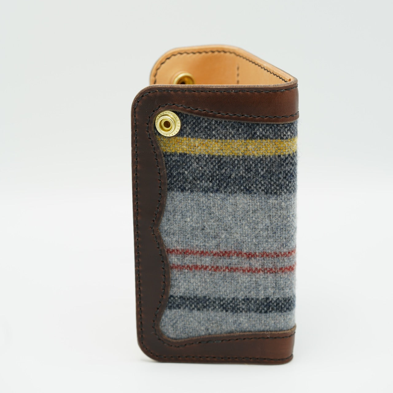 Wool and Leather Billfold Wallet