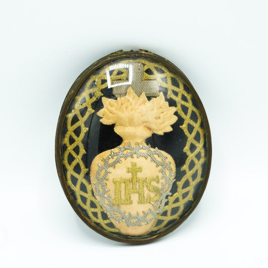Late 1800's "Ex Voto" Convex Dome