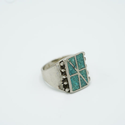 VTG Turquoise Chip Inlay